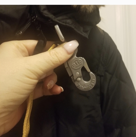 Women's Parajumper Black Fur-Trimmed Parka - Picture 4 of 6